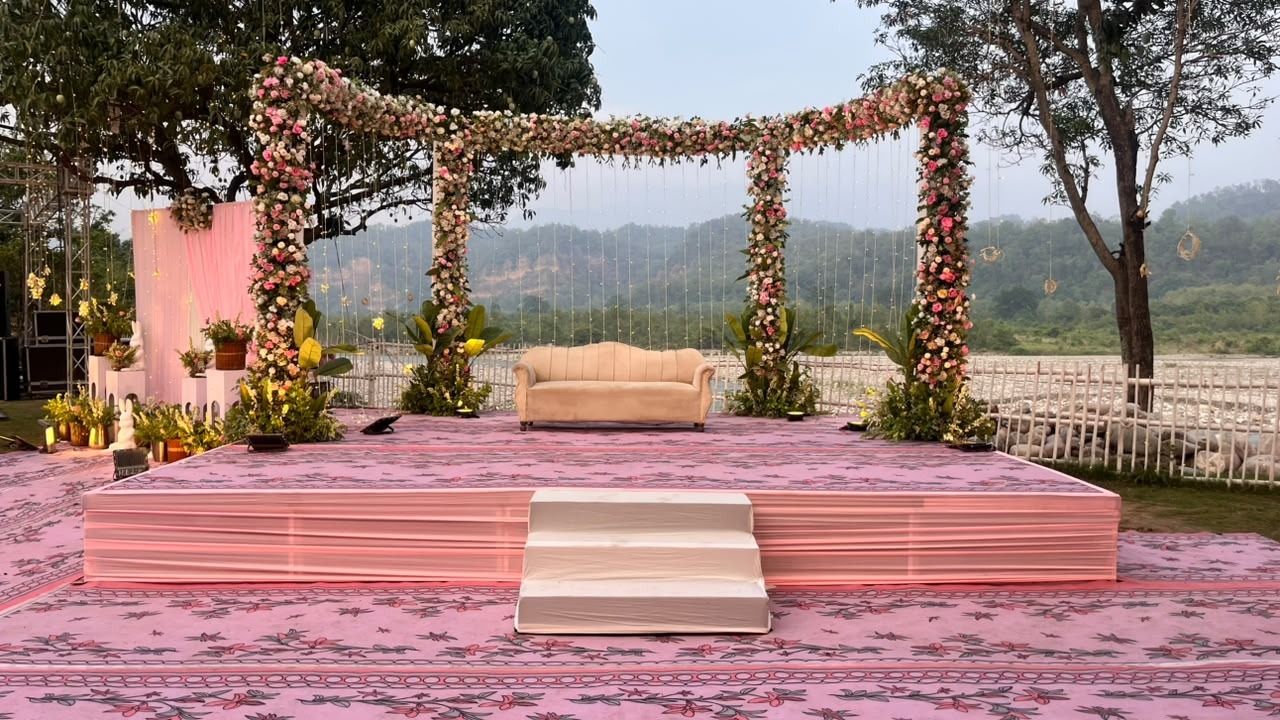 Riverside Lawns at La Perle River Resort, Jim Corbett